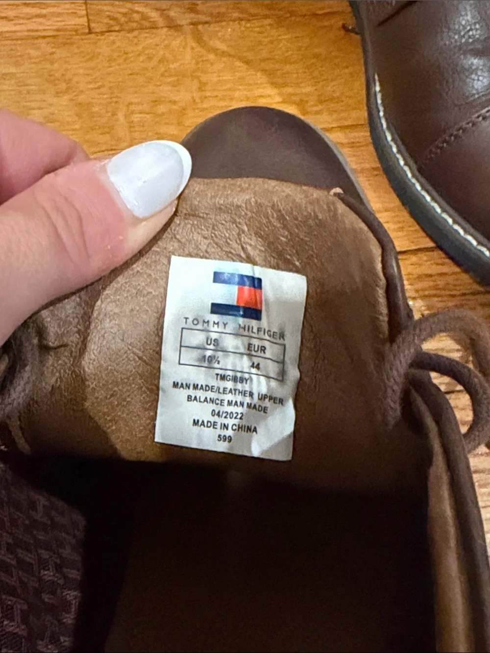 Tommy Hilfiger Men's Brown Leather Chukka Boots